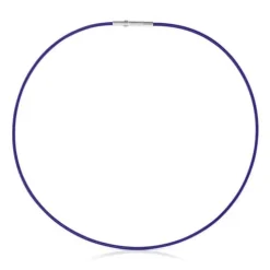 Colar em aço IP lilás 2 mm Mesh Tube