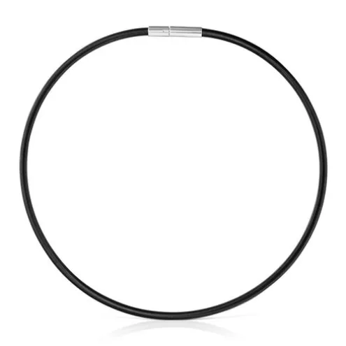 Colar em aço IP preto 4 mm Mesh Tube