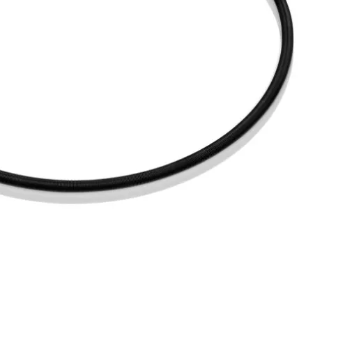 Colar em aço IP preto 4 mm Mesh Tube