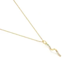 Colar em ouro com espiral de pedras preciosas TOUS St Tropez