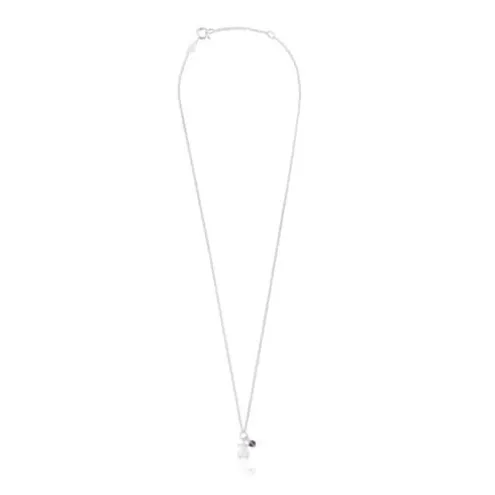 Colar em prata e ametista urso Bold Motif