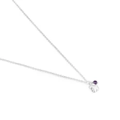 Colar em prata e ametista urso Bold Motif