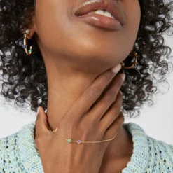 Colar Glory em Prata Vermeil com Amazonite e Ametista