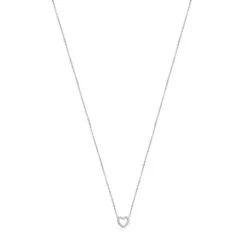 Colar Les Classiques coração em Ouro branco e Diamantes