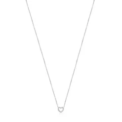 Colar Les Classiques coração em Ouro branco e Diamantes