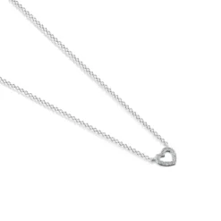 Colar Les Classiques coração em Ouro branco e Diamantes