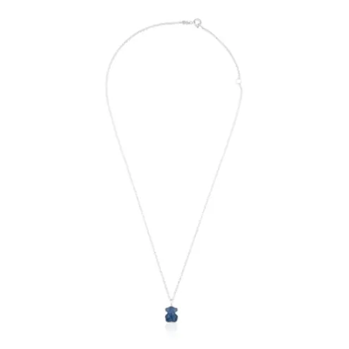 Colar New Color em Prata com Quartzo com Dumortierite