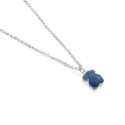 Colar New Color em Prata com Quartzo com Dumortierite