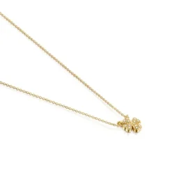 Colar TOUS Good Vibes trevo em Ouro e Diamantes
