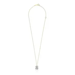 Colar urso Bold Bear em diamantes de 0,58 ct e ouro