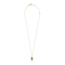 Colar urso Bold Bear em pedras preciosas e ouro