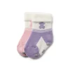 Conjunto de 2 pares de peúgas de bebé SSocks cor-de-rosa
