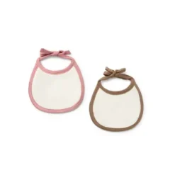 Conjunto de babetes de bebé Classic cor-de-rosa