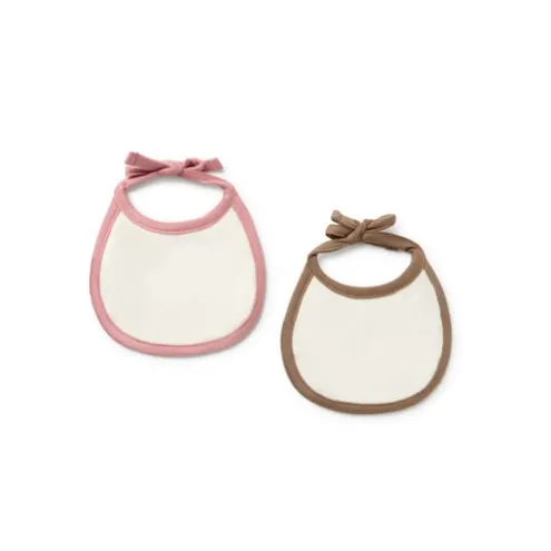 Conjunto de babetes de bebé Classic cor-de-rosa