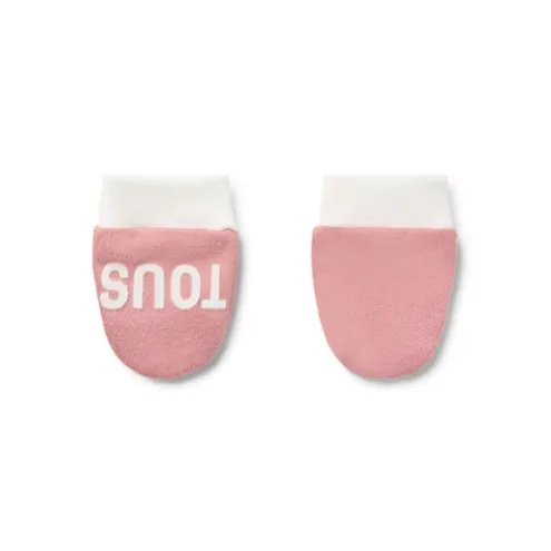 Conjunto de bebé de gorro e luvas Classic cor-de-rosa