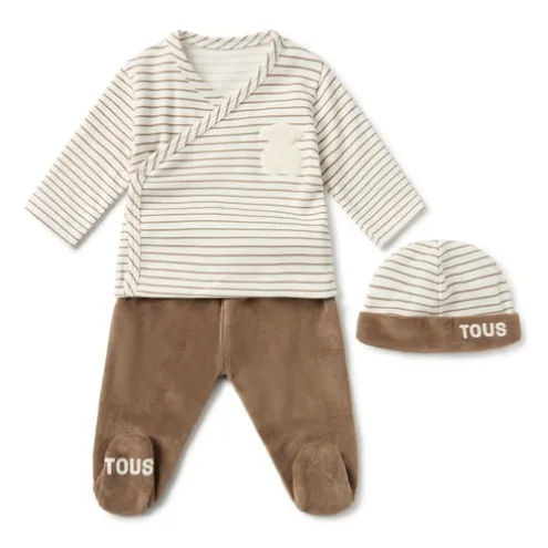Conjunto de bebé recém-nascido Classic bege