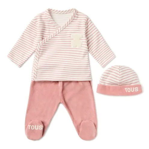 Conjunto de bebé recém-nascido Classic cor-de-rosa