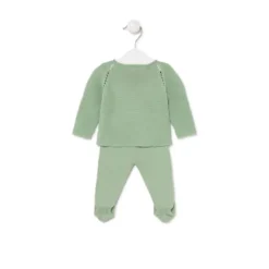 Conjunto de malha de bebé Tricot bruma