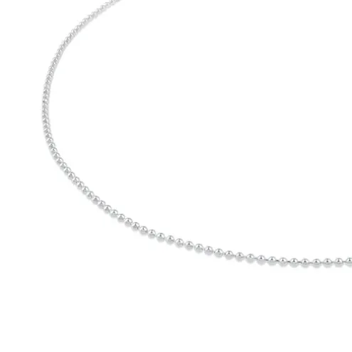 Corrente média TOUS Chain em Prata com bolas de 1,8 mm, 50 cm.
