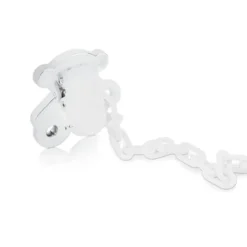 Corrente para chupeta urso grande Sweet Dolls em Prata