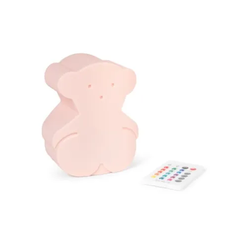 Doce luz de presença em forma de Urso Cor-de-Rosa