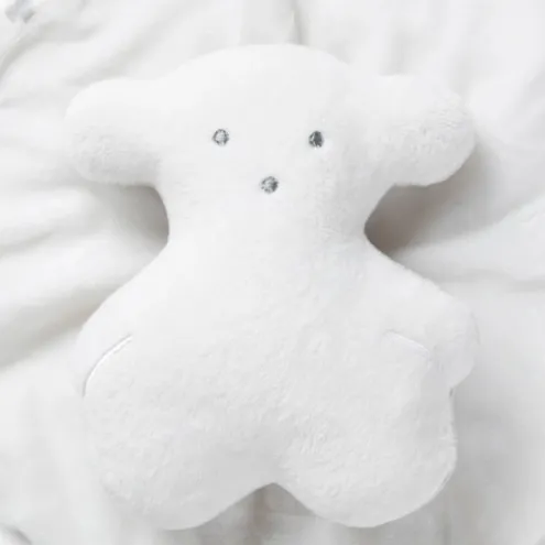 Doudou de nós com Ursinho Branco