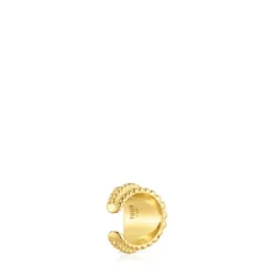 Earcuff banhado a ouro de 18 K sobre prata TOUS Grain