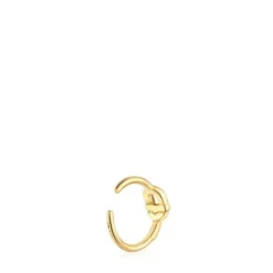 Earcuff banhado a ouro de 18 K sobre prata TOUS MANIFESTO