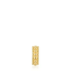 Earcuff triplo banhado a ouro de 18 K sobre prata Gloss