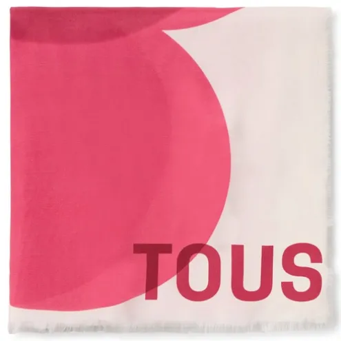 Foulard fúcsia TOUS Blurry Flower