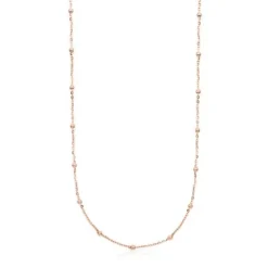 Gargantilha banhada a ouro rosa de 18 K sobre prata e bolas TOUS Chain