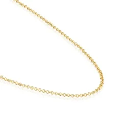 Gargantilha banhada a ouro de 18 K sobre prata e argolas 45 cm TOUS Chain