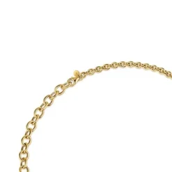 Gargantilha banhada a ouro de 18 K sobre prata, corrente 43 cm, TOUS Calin
