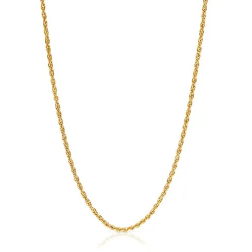 Gargantilha banhada a ouro de 18 K sobre prata cordão 50 cm TOUS Basics