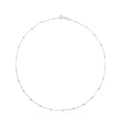 Gargantilha bolinhas em prata, 44 cm, TOUS Chain