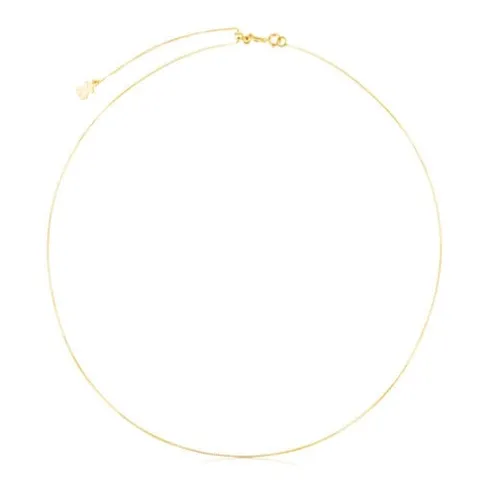 Gargantilha em ouro cordão fino, 45 cm, TOUS Chain