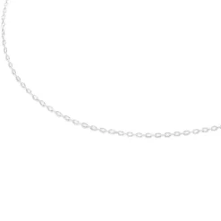 Gargantilha em prata com argolas ovais, 45 cm, TOUS Chain