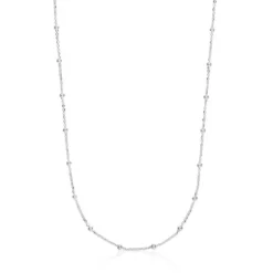 Gargantilha em prata com bolas intercaladas 60 cm TOUS Basics