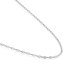 Gargantilha em prata com argolas ovais 50 cm TOUS Basics