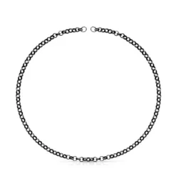 Gargantilha Hold em Prata dark silver, 42 cm.