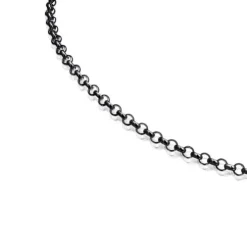 Gargantilha Hold em Prata dark silver, 42 cm.