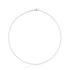 Gargantilha TOUS Chain em Prata com bolas de 3 mm, 45 cm.