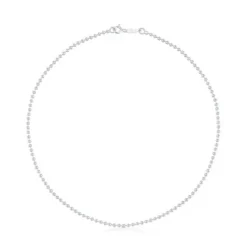 Gargantilha TOUS Chain em Prata com bolas de 2,2 mm, 40 cm.