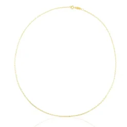 Gargantilha TOUS Chain em Ouro com argolas ovais, 45 cm.
