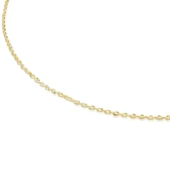 Gargantilha TOUS Chain em Ouro com argolas ovais, 45 cm.