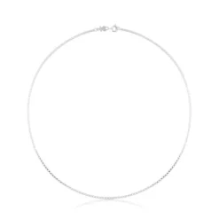 Gargantilha TOUS Chain em Prata semirrígida, 45 cm.
