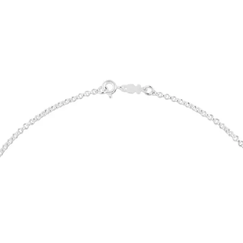 Gargantilha TOUS Chain em Prata com argolas redondas, 40 cm.