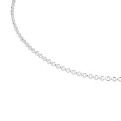 Gargantilha TOUS Chain em Prata com argolas redondas, 40 cm.
