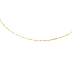 Gargantilha TOUS Chain em Ouro em espiral, 45 cm.
