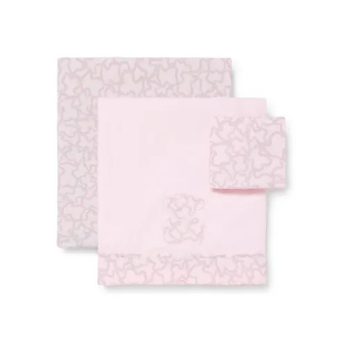 Jogo de lençóis Kaos Cor-de-Rosa